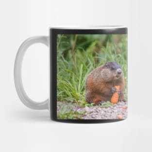 The Beaver feeding on a carrot Mug